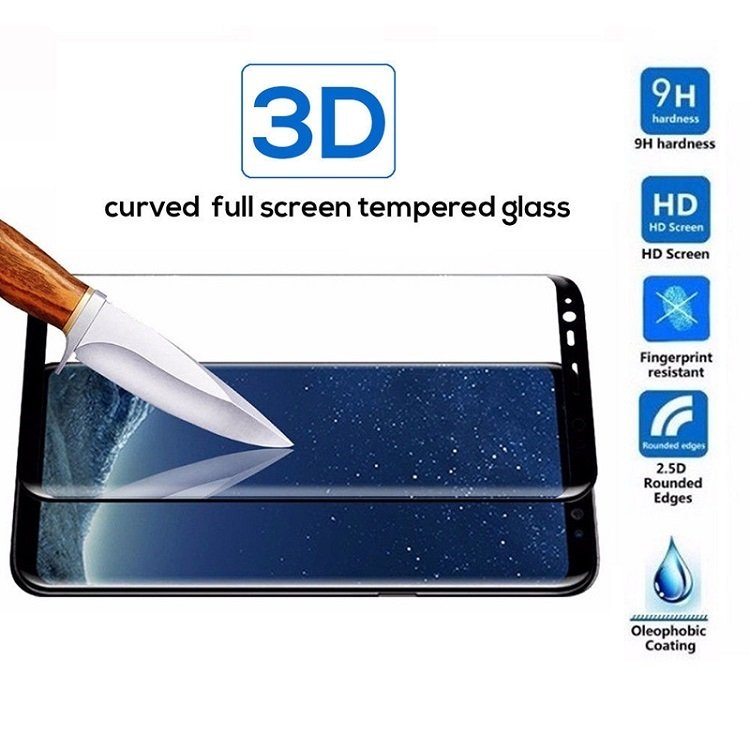 Screen Protector Protective Glass Full Cover Black - Image 4